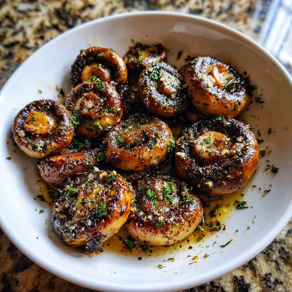 Romantic Garlic Butter Mushroom Skillet
