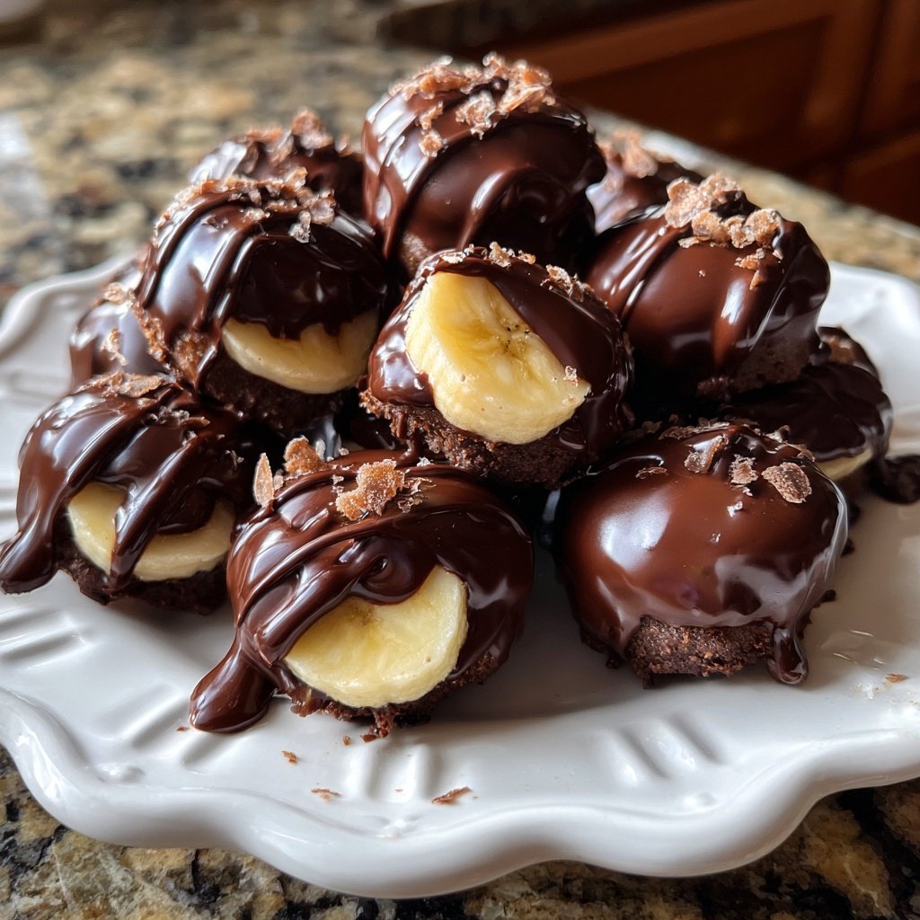 Super Bowl Desserts Chocolate Banana Bites