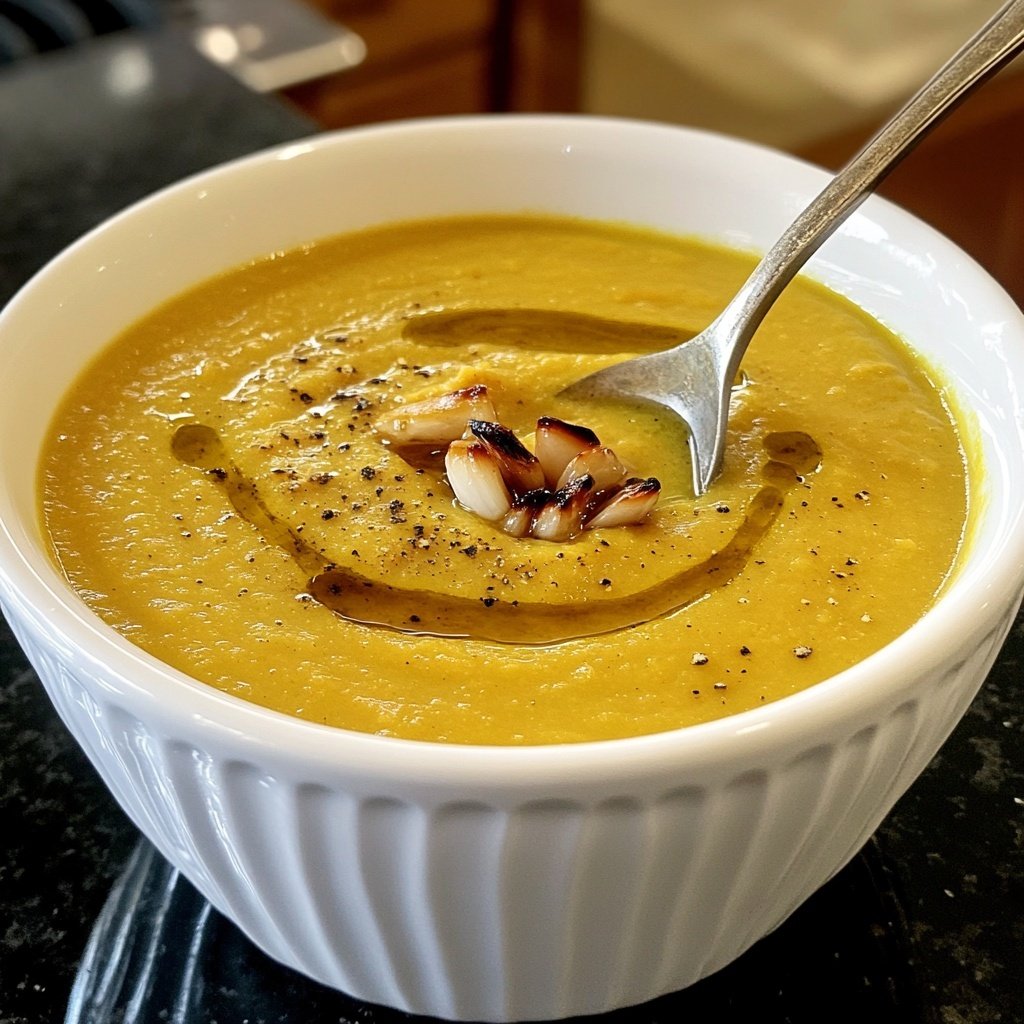 Squash Soup Rich Flavor