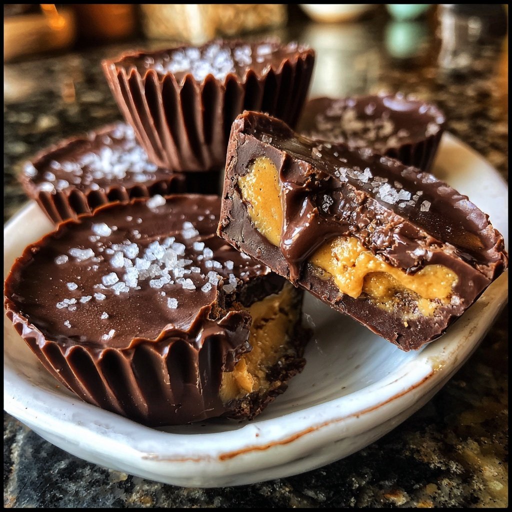 Homemade Reese’s Cups with Sea Salt
