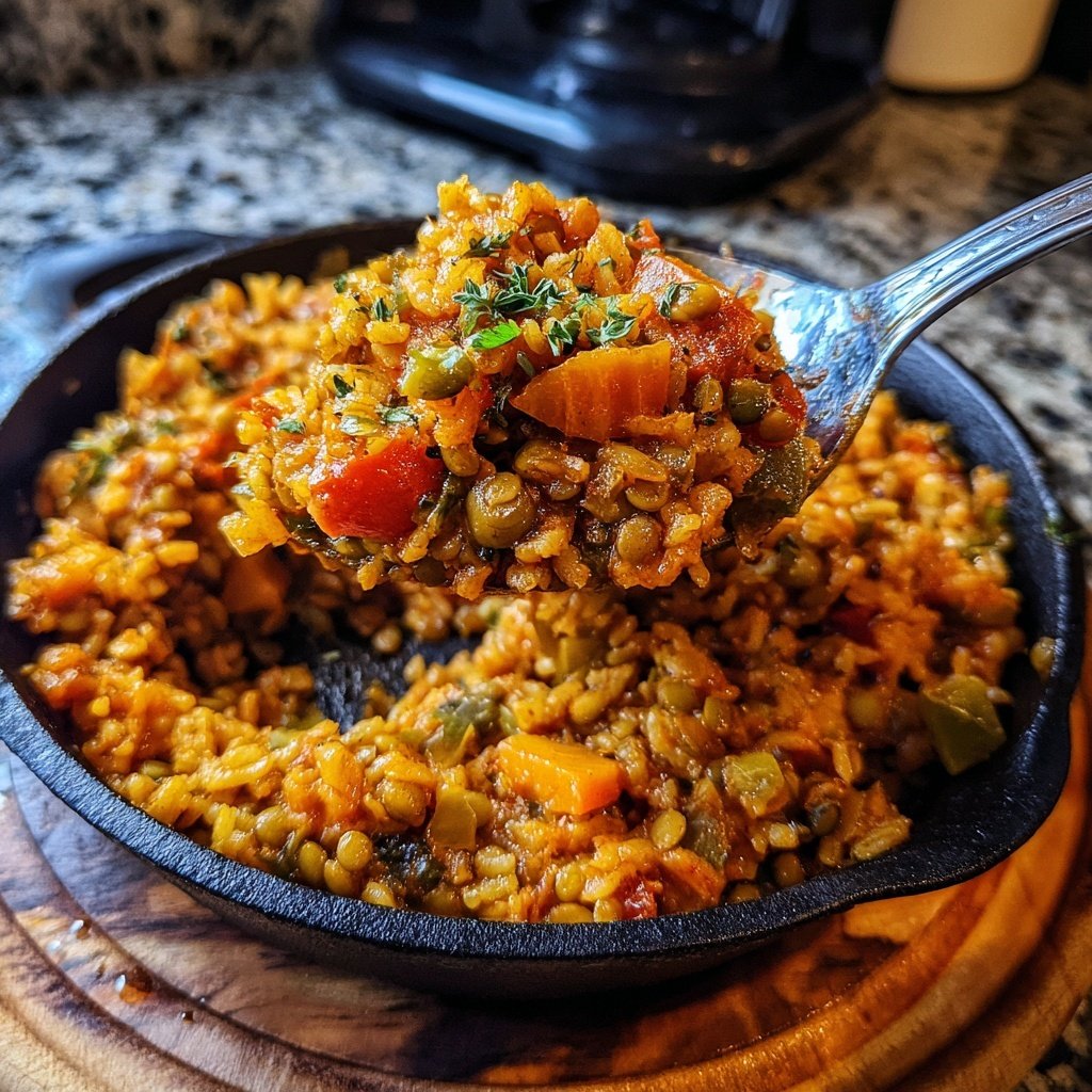 Herbed Vegetable Lentil Rice