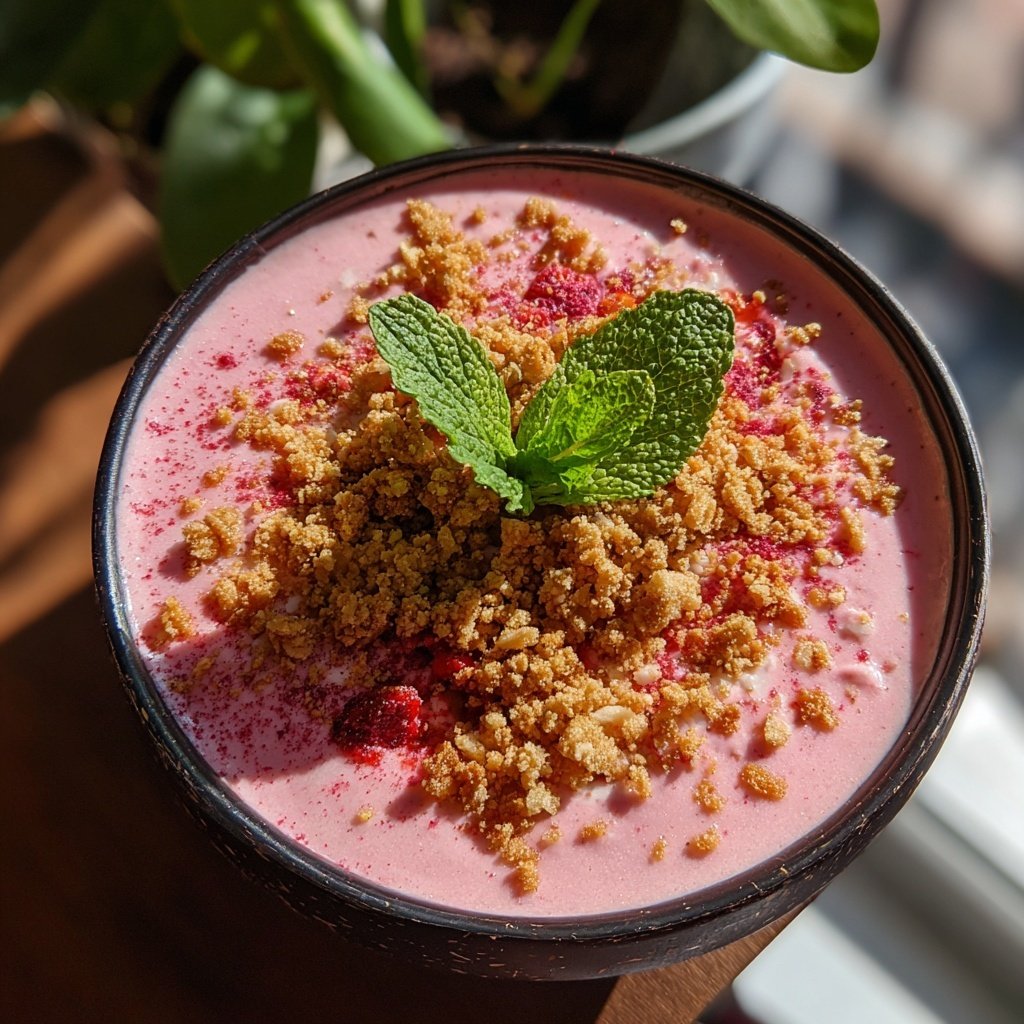 Strawberry Cheesecake Smoothie Bowl