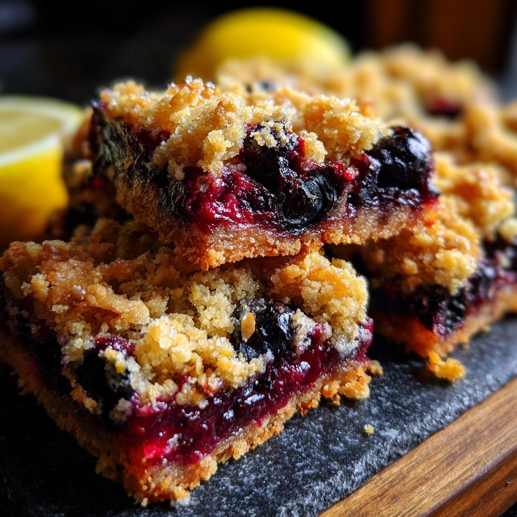 Lemon Blueberry Oat Bars