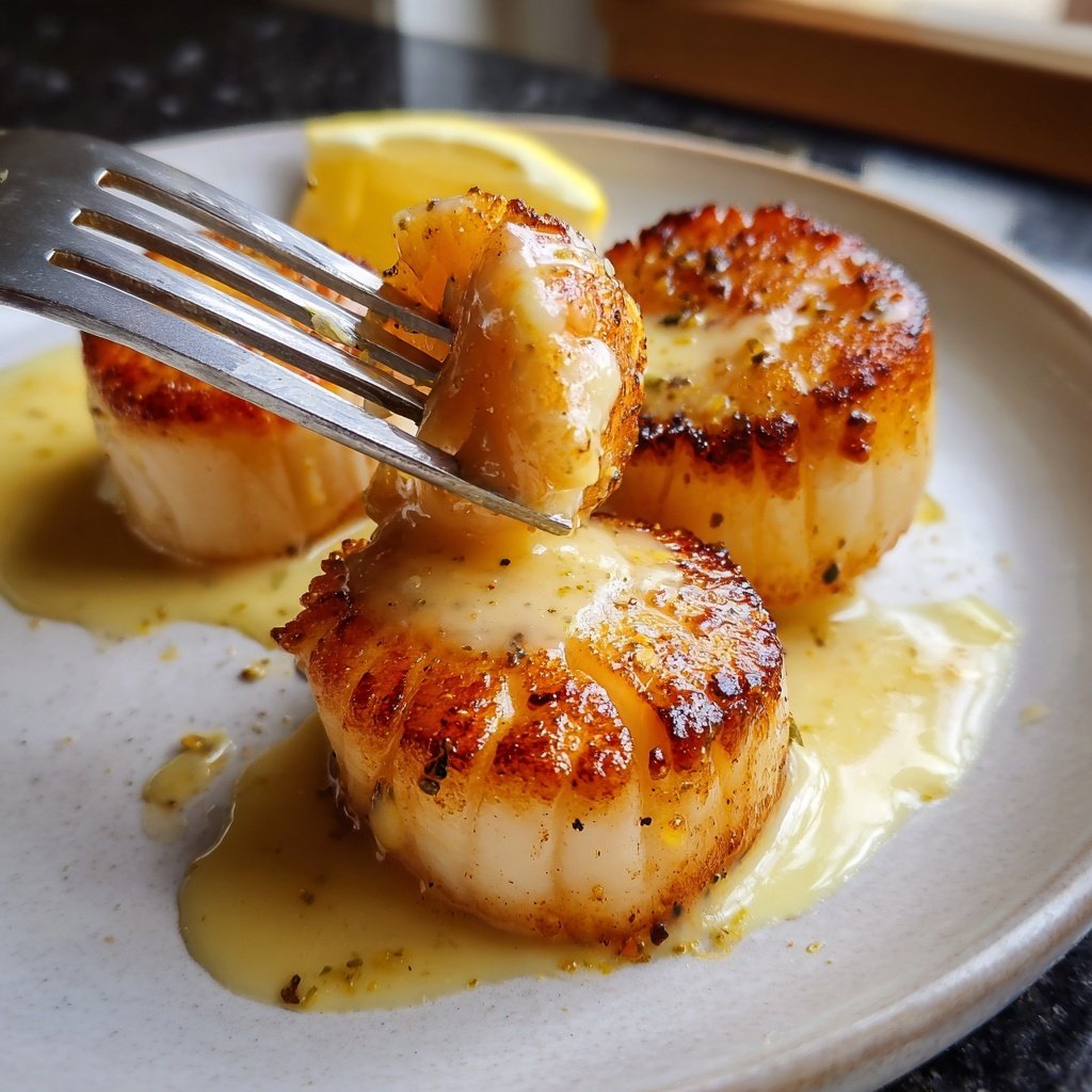 Seared Scallops with Lemon Beurre Blanc
