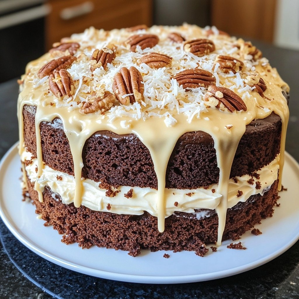 White German Chocolate Cake