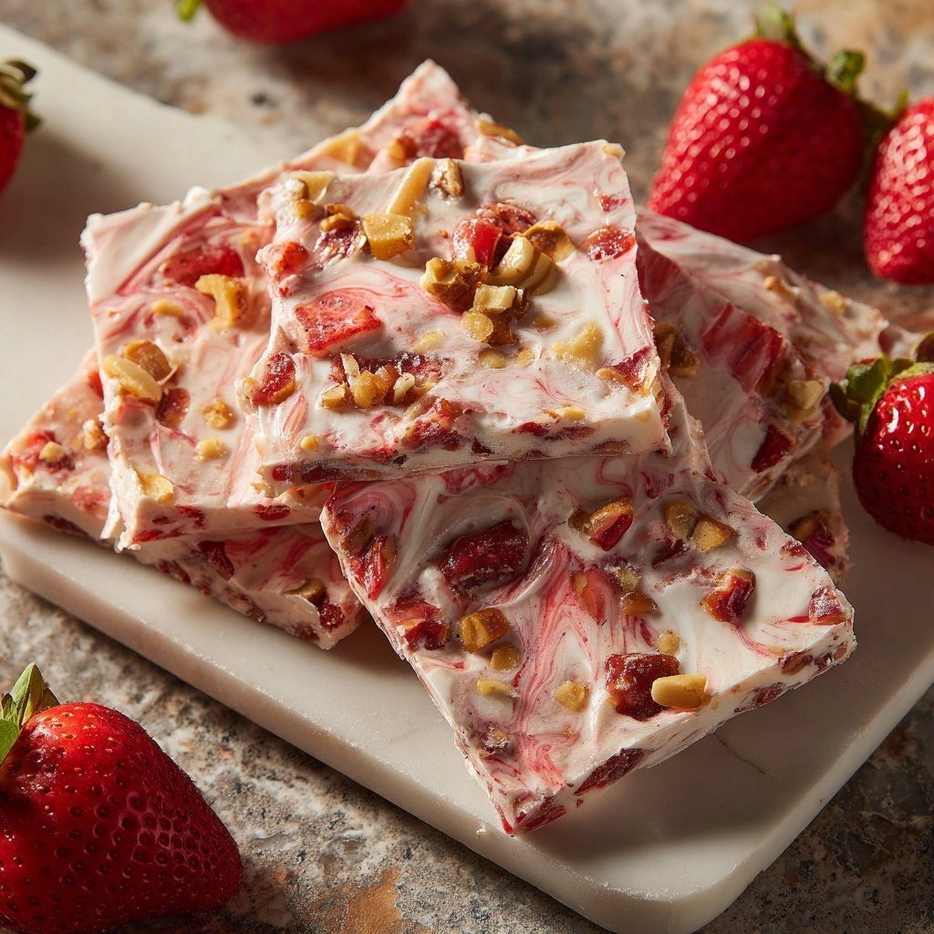 Strawberry Yogurt Bark