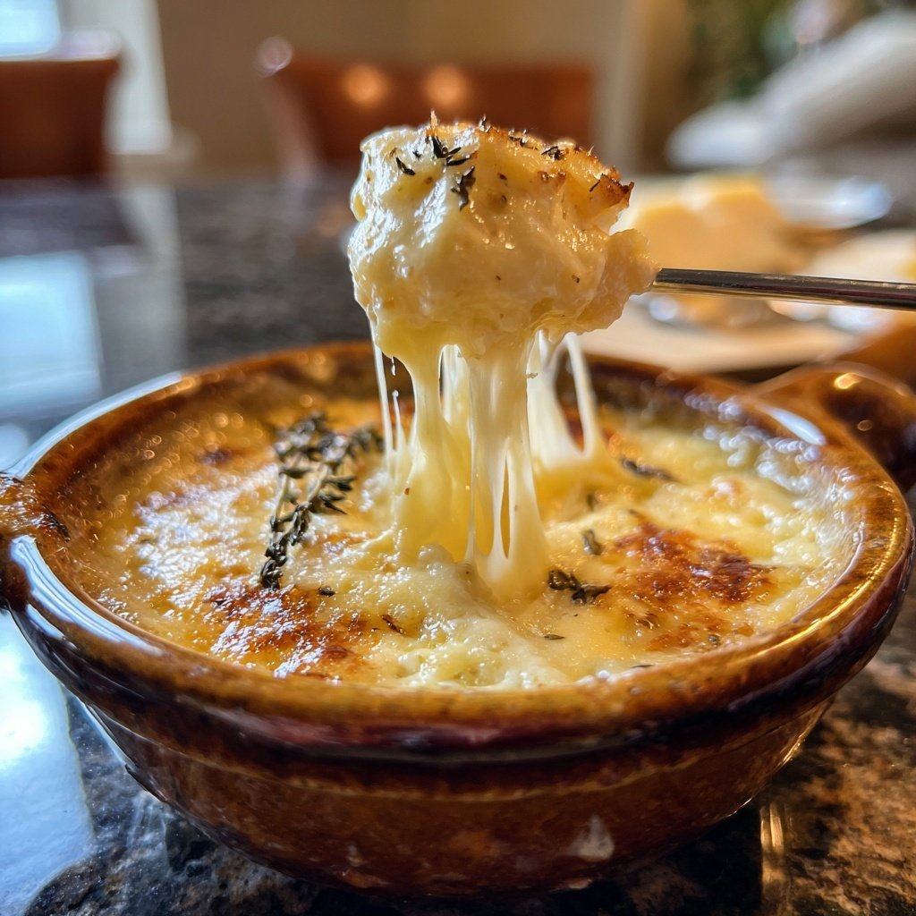 Fondue with Garlic and Thyme