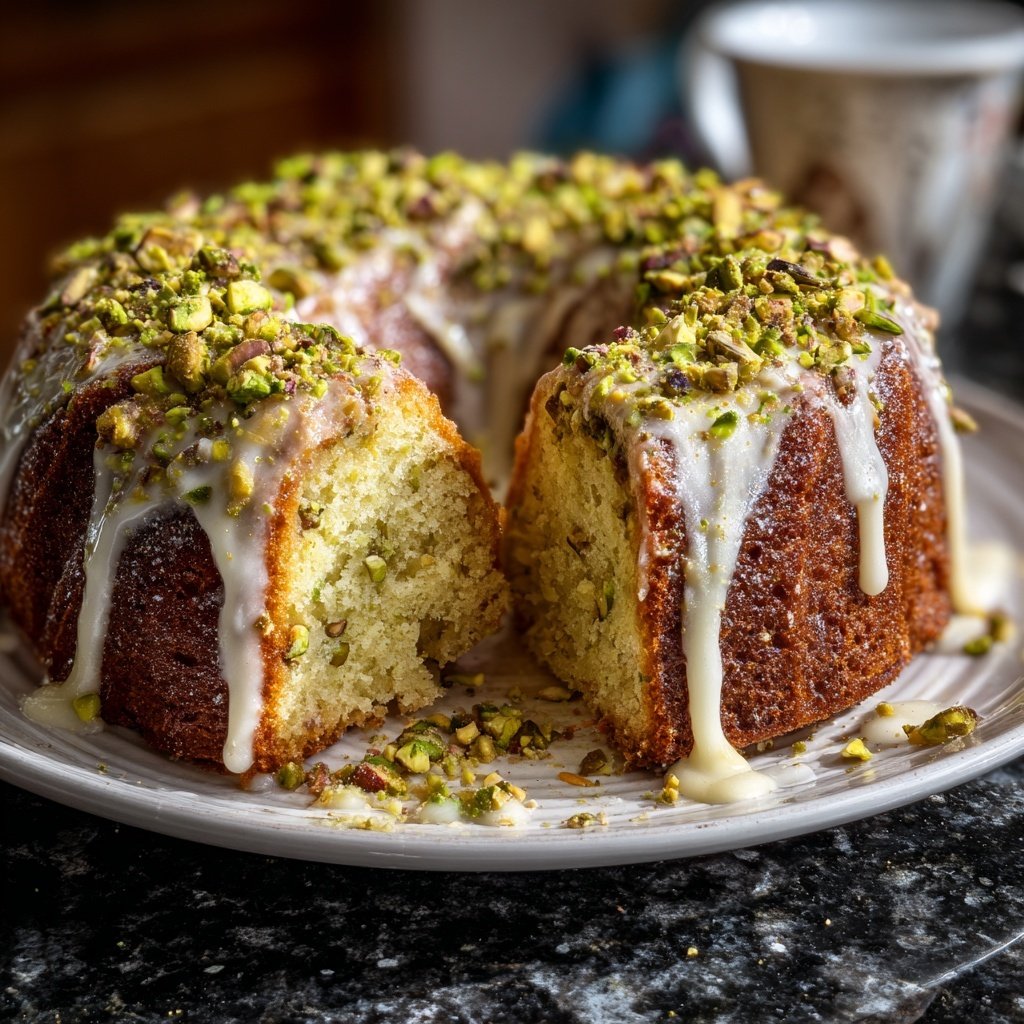 Pistachio Cake with Rose Water